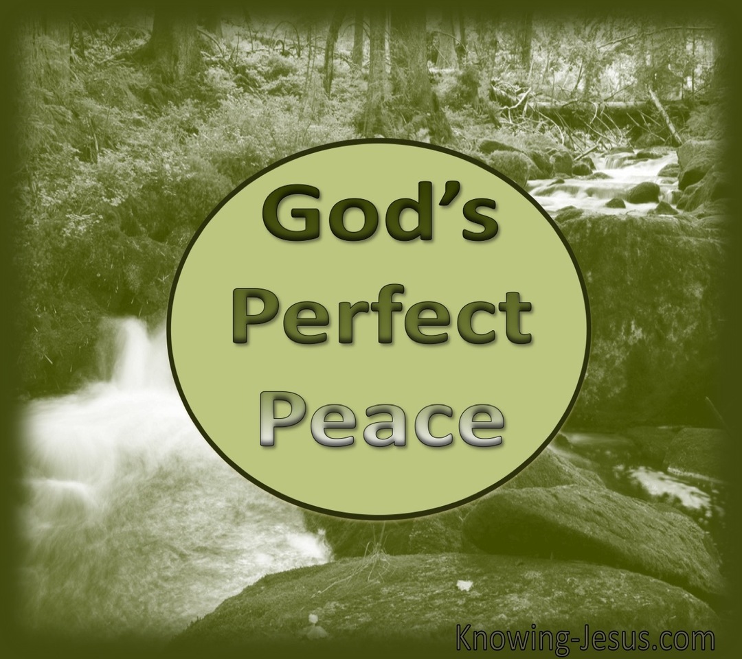 God's Perfect Peace (devotional) (sage)